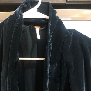 Free People - gorgeous dark teal velvet!